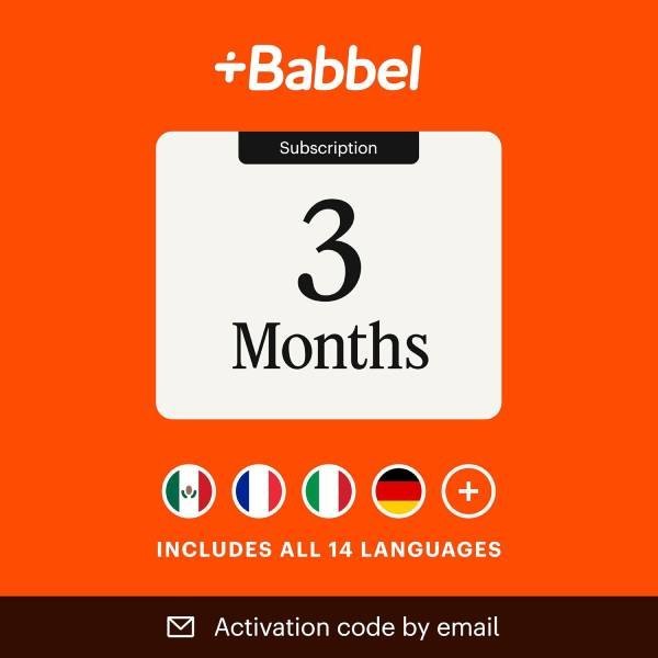 Babbel Language Learning App, 3 Months